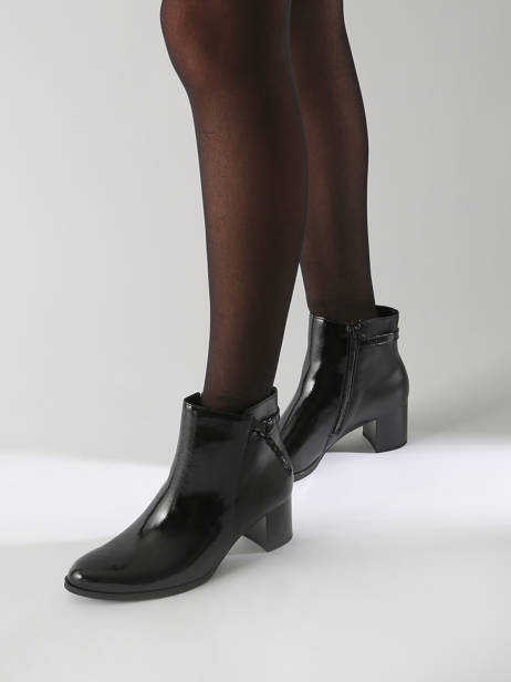 Boots Met Hak Uit Leder Gabor Zwart women 97 ander zicht 1